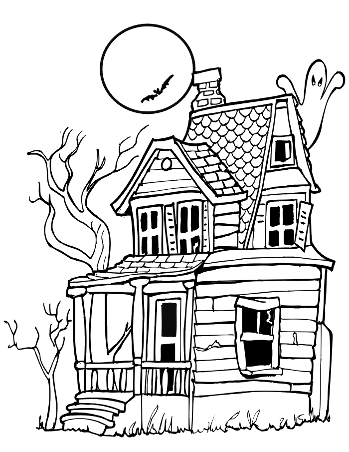 Dibujo para colorear: Casa (Edificios y Arquitectura) #64643 - Dibujos para Colorear e Imprimir Gratis