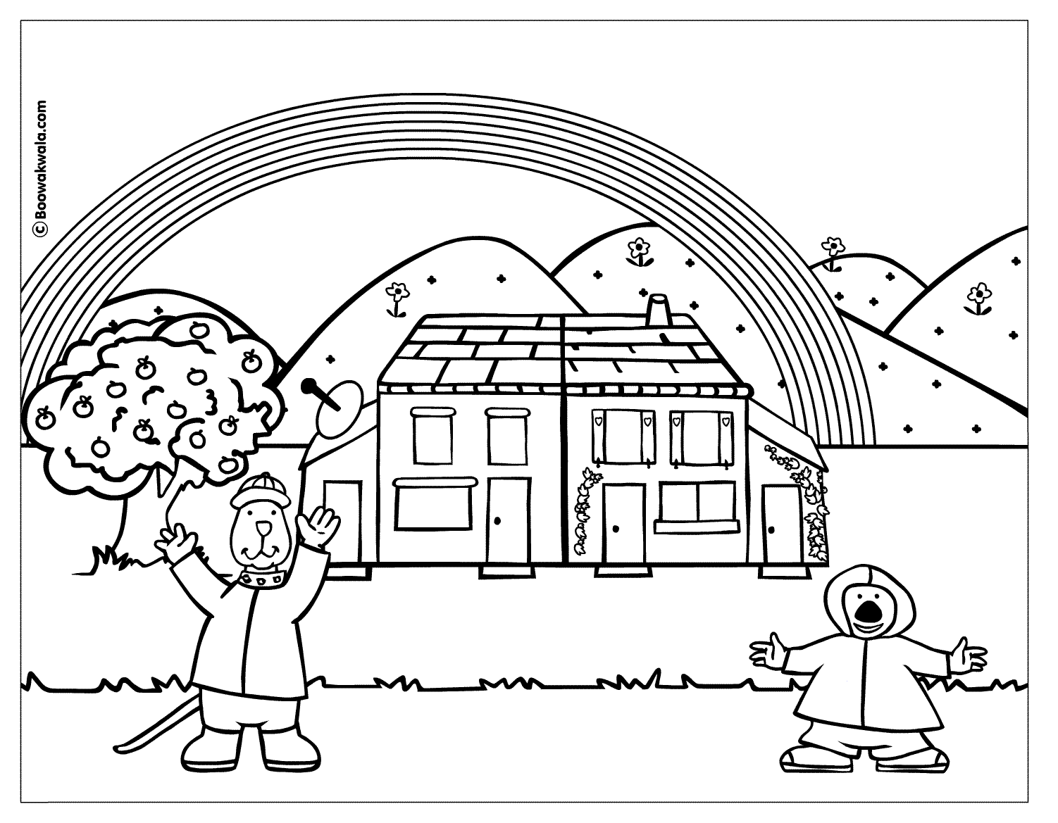 Dibujo para colorear: Casa (Edificios y Arquitectura) #64650 - Dibujos para Colorear e Imprimir Gratis