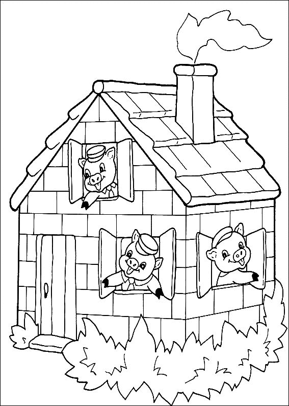 Dibujo para colorear: Casa (Edificios y Arquitectura) #64660 - Dibujos para Colorear e Imprimir Gratis