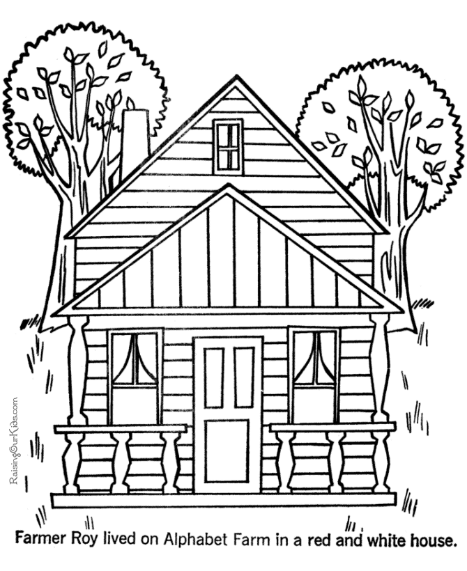Dibujo para colorear: Casa (Edificios y Arquitectura) #64668 - Dibujos para Colorear e Imprimir Gratis