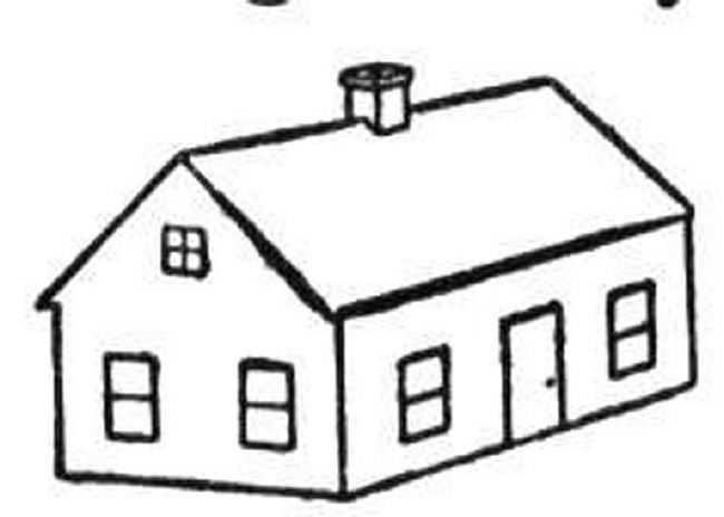 Dibujo para colorear: Casa (Edificios y Arquitectura) #64682 - Dibujos para Colorear e Imprimir Gratis