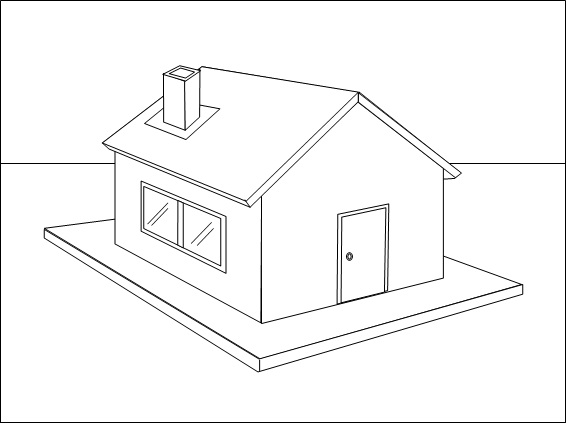 Dibujo para colorear: Casa (Edificios y Arquitectura) #66453 - Dibujos para Colorear e Imprimir Gratis