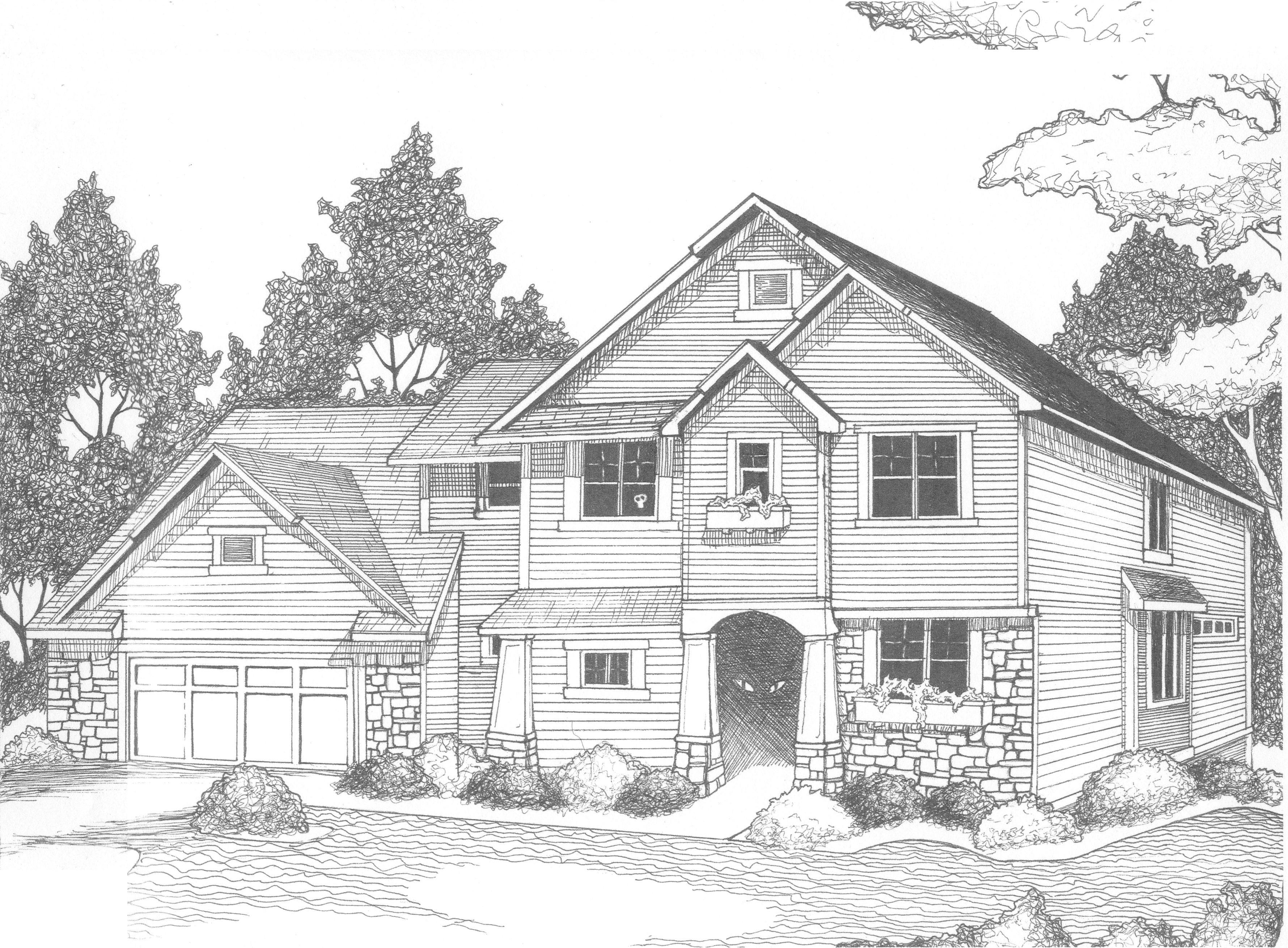 Dibujo para colorear: Casa (Edificios y Arquitectura) #66465 - Dibujos para Colorear e Imprimir Gratis