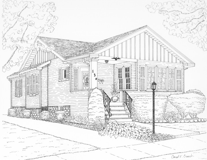 Dibujo para colorear: Casa (Edificios y Arquitectura) #66502 - Dibujos para Colorear e Imprimir Gratis