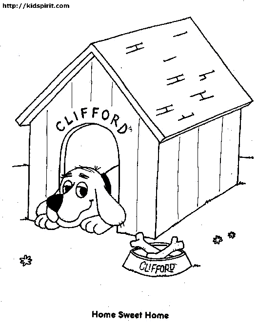 Dibujo para colorear: Caseta de Perro (Edificios y Arquitectura) #62337 - Dibujos para Colorear e Imprimir Gratis