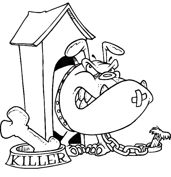 Dibujo para colorear: Caseta de Perro (Edificios y Arquitectura) #62431 - Dibujos para Colorear e Imprimir Gratis