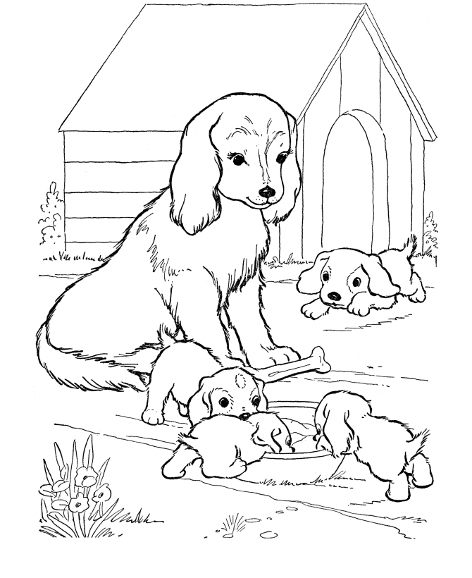 Dibujo para colorear: Caseta del perro (Edificios y Arquitectura) #62367 - Dibujos para Colorear e Imprimir Gratis