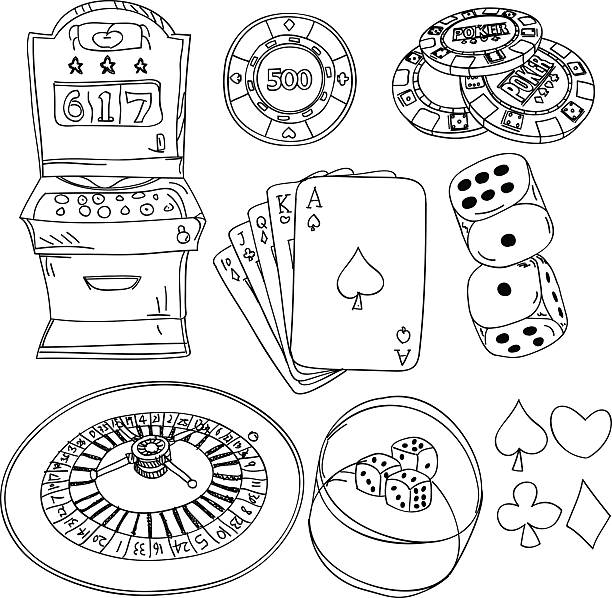 Dibujo para colorear: Casino (Edificios y Arquitectura) #169863 - Dibujos para Colorear e Imprimir Gratis