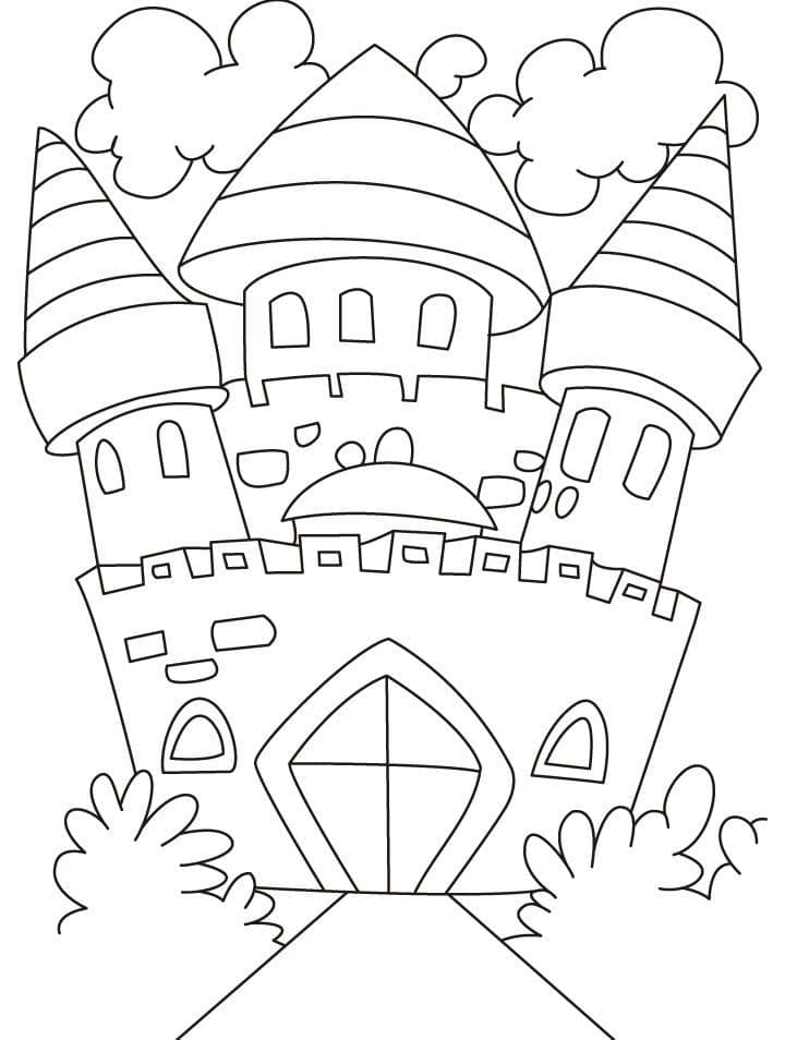 Dibujo gratuito Castillo #177442 de la coleccion Edificios y Arquitectura para imprimir