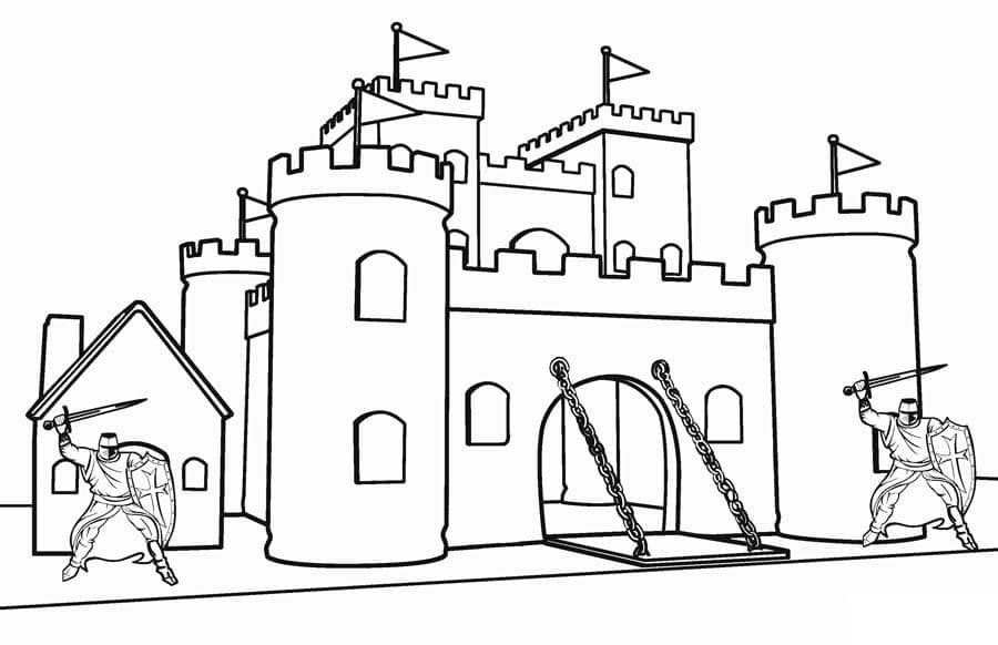 Dibujo gratuito Castillo #177448 de la coleccion Edificios y Arquitectura para imprimir