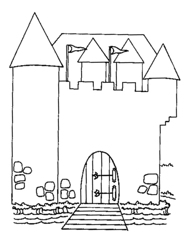 Dibujo gratuito Castillo #177449 de la coleccion Edificios y Arquitectura para imprimir