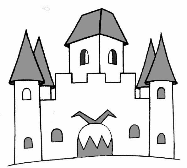 Dibujo para colorear: Castillo (Edificios y Arquitectura) #62138 - Dibujos para Colorear e Imprimir Gratis