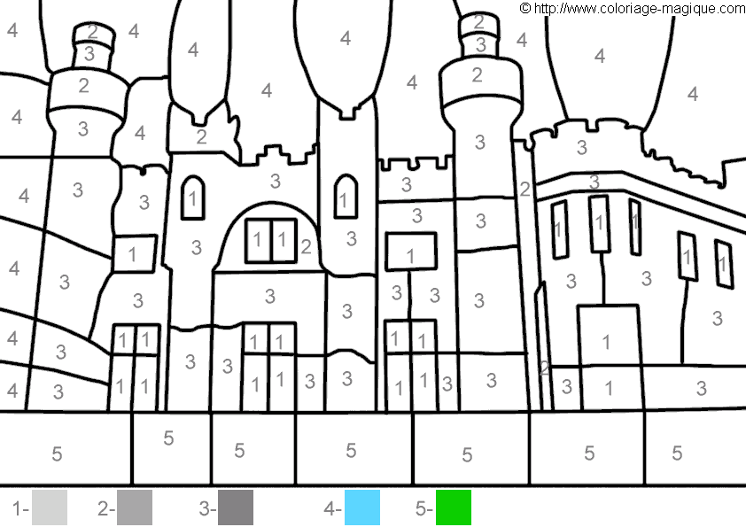 Dibujo para colorear: Castillo (Edificios y Arquitectura) #62192 - Dibujos para Colorear e Imprimir Gratis