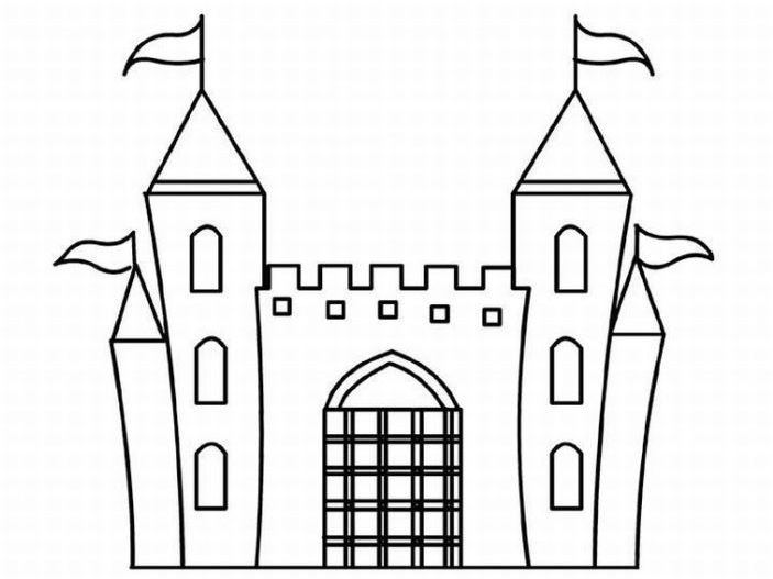 Dibujos de Castillo #62211 (Edificios y Arquitectura) para colorear –  Páginas imprimibles gratis