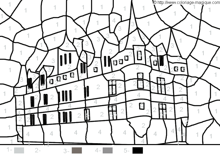 Dibujo para colorear: Castillo (Edificios y Arquitectura) #62259 - Dibujos para Colorear e Imprimir Gratis