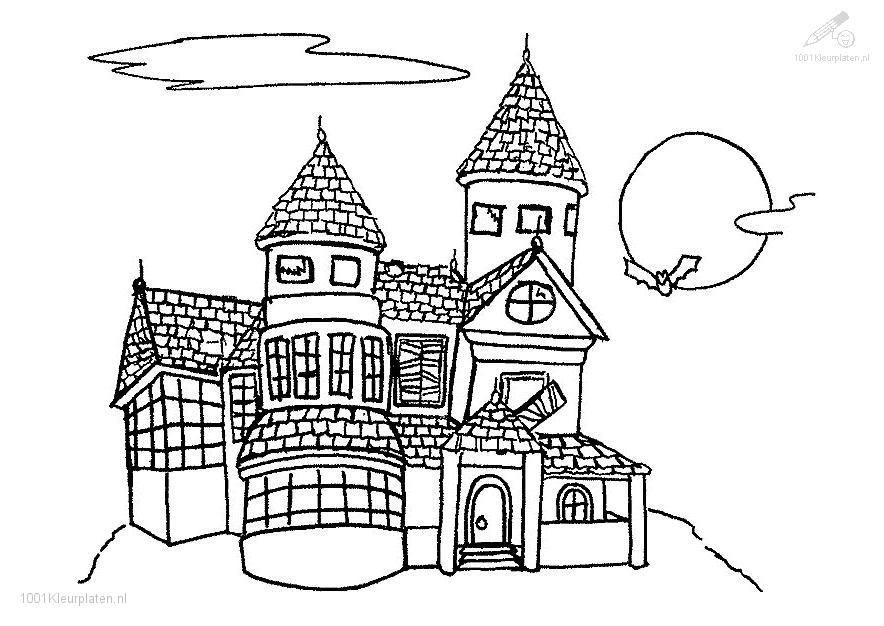 Dibujo para colorear: Castillo (Edificios y Arquitectura) #62314 - Dibujos para Colorear e Imprimir Gratis
