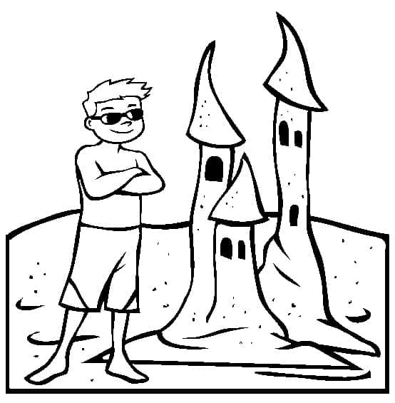 Dibujo gratuito Castillo de Arena #204762 de la coleccion Edificios y Arquitectura para imprimir