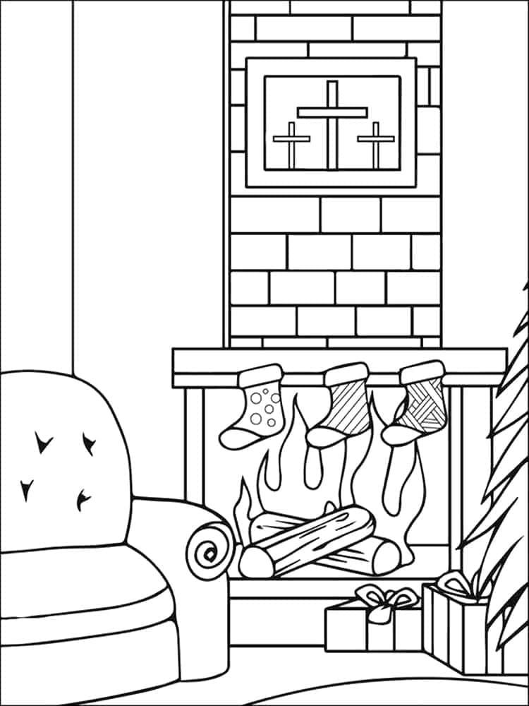 Dibujo gratuito Chimenea #217172 de la coleccion Edificios y Arquitectura para imprimir