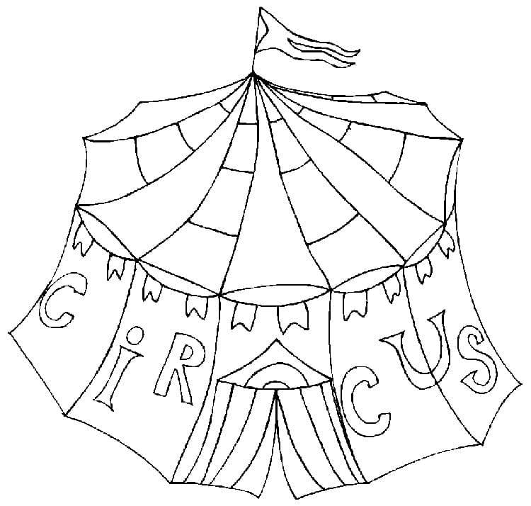 Dibujo gratuito Circo #190044 de la coleccion Edificios y Arquitectura para imprimir