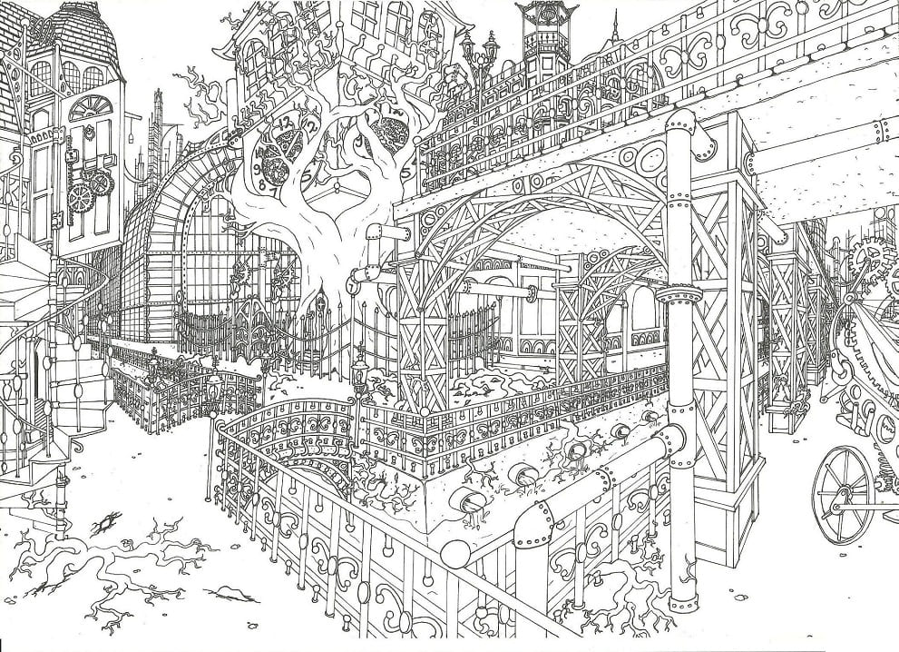 Dibujo gratuito Ciudad #200605 de la coleccion Edificios y Arquitectura para imprimir