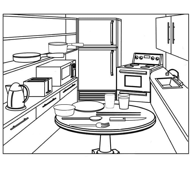 Dibujo gratuito Cocina #211562 de la coleccion Edificios y Arquitectura para imprimir Dibujo gratuito Cocina #211562 de la coleccion Edificios y Arquitectura para imprimir