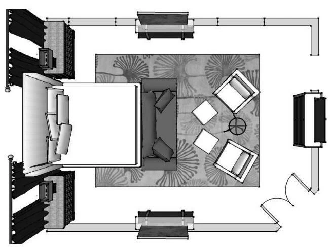 Dibujo gratuito Dormitorio #66634 de la coleccion Edificios y Arquitectura para imprimir