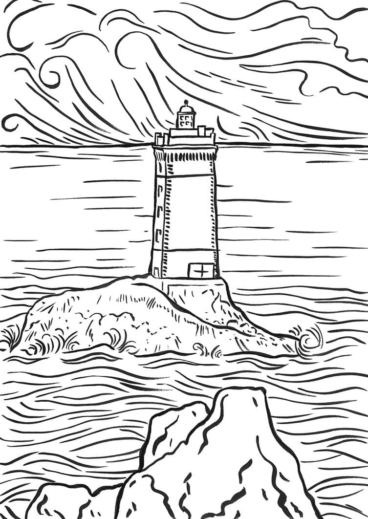 Dibujo gratuito Faro #188012 de la coleccion Edificios y Arquitectura para imprimir