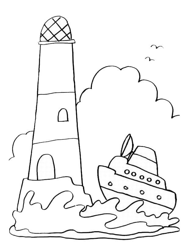 Dibujo gratuito Faro #188019 de la coleccion Edificios y Arquitectura para imprimir