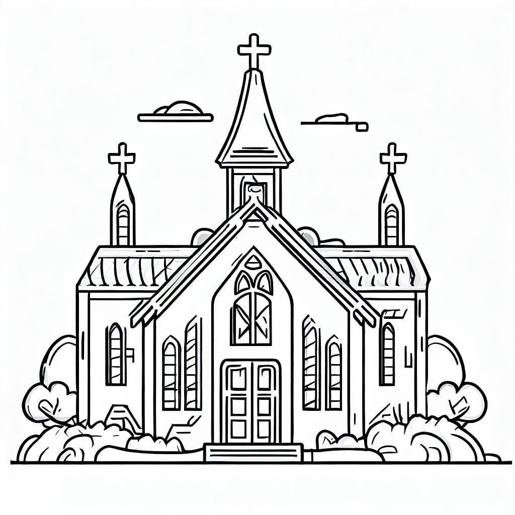 Dibujo gratuito Iglesia #189024 de la coleccion Edificios y Arquitectura para imprimir Dibujo gratuito Iglesia #189024 de la coleccion Edificios y Arquitectura para imprimir