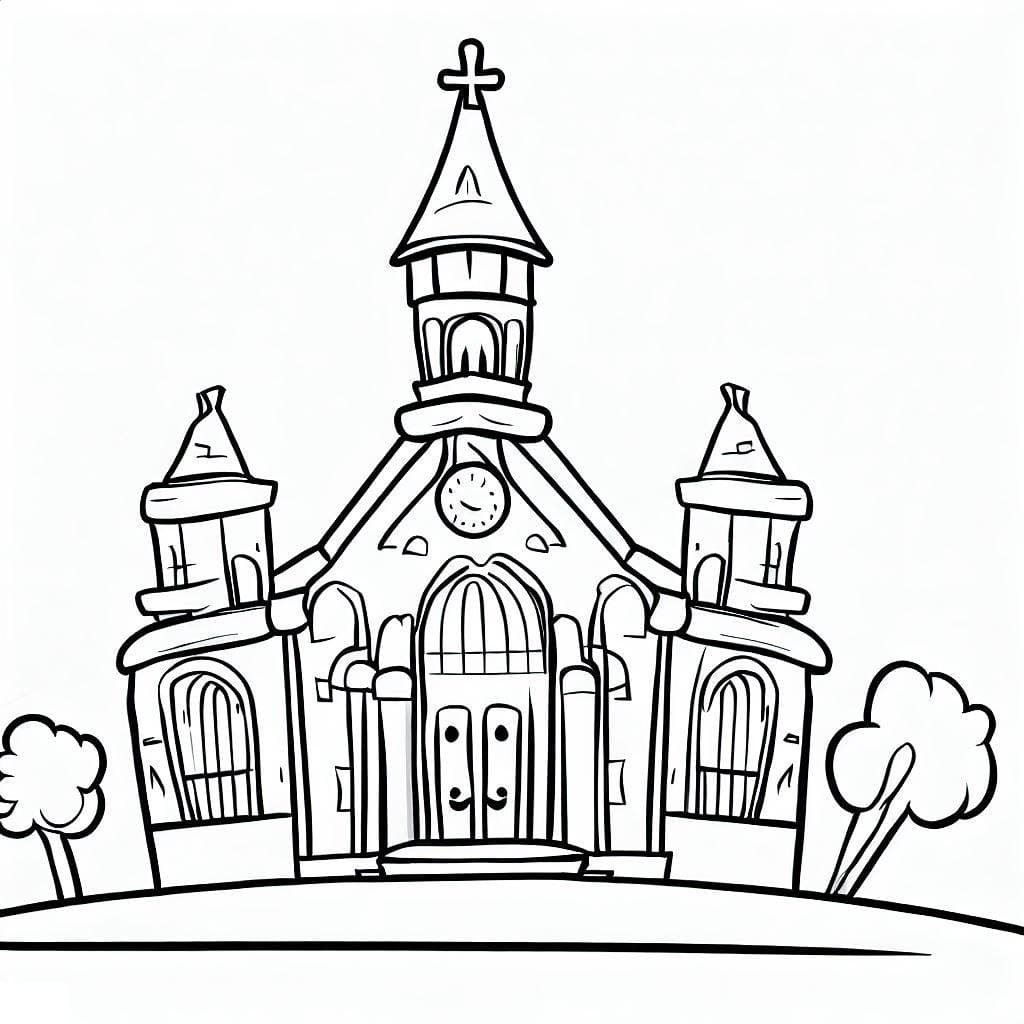 Dibujo gratuito Iglesia #189028 de la coleccion Edificios y Arquitectura para imprimir