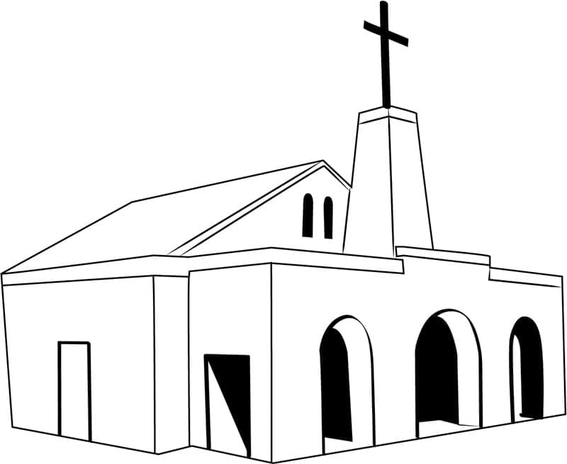 Dibujo gratuito Iglesia #189033 de la coleccion Edificios y Arquitectura para imprimir