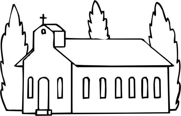  Dibujos de Iglesia    (Edificios y Arquitectura) para colorear y pintar – Páginas para imprimir