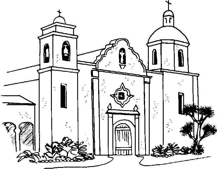 Dibujos de Iglesia #64309 (Edificios y Arquitectura) para colorear y pintar  – Páginas para imprimir