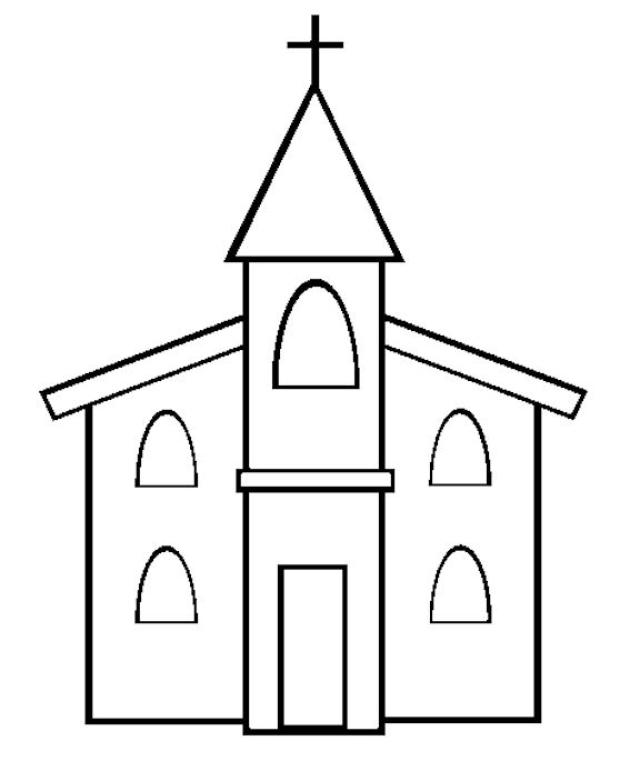 Dibujos de Iglesia #64314 (Edificios y Arquitectura) para colorear y pintar  – Páginas para imprimir