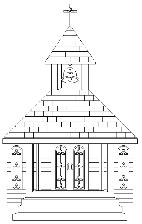 Dibujo para colorear: Iglesia (Edificios y Arquitectura) #64373 - Dibujos para Colorear e Imprimir Gratis