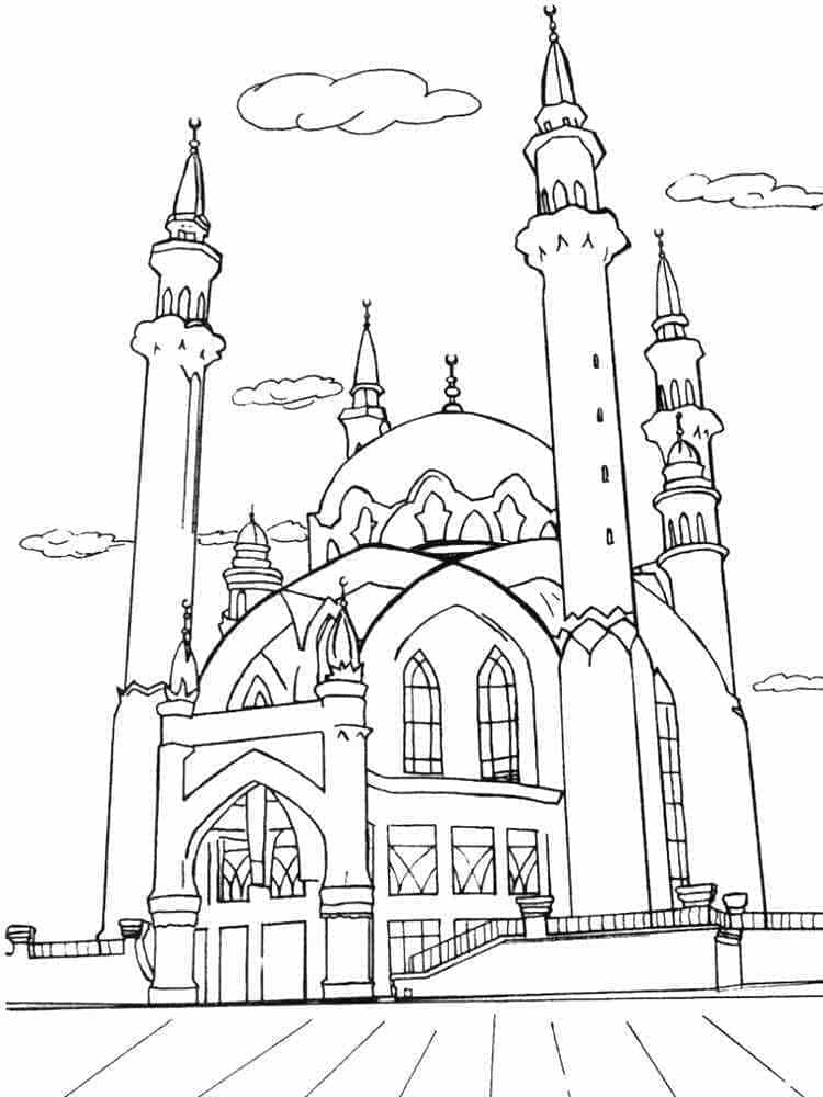 Dibujo gratuito Mezquita #218414 de la coleccion Edificios y Arquitectura para imprimir Dibujo gratuito Mezquita #218414 de la coleccion Edificios y Arquitectura para imprimir