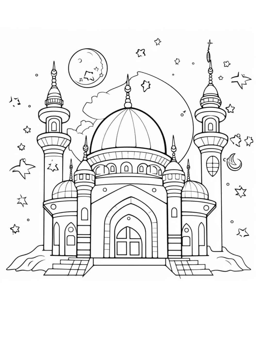 Dibujo gratuito Mezquita #218415 de la coleccion Edificios y Arquitectura para imprimir Dibujo gratuito Mezquita #218415 de la coleccion Edificios y Arquitectura para imprimir