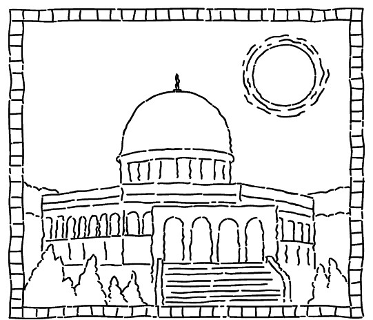 Dibujo para colorear: Mezquita (Edificios y Arquitectura) #64518 - Dibujos para Colorear e Imprimir Gratis