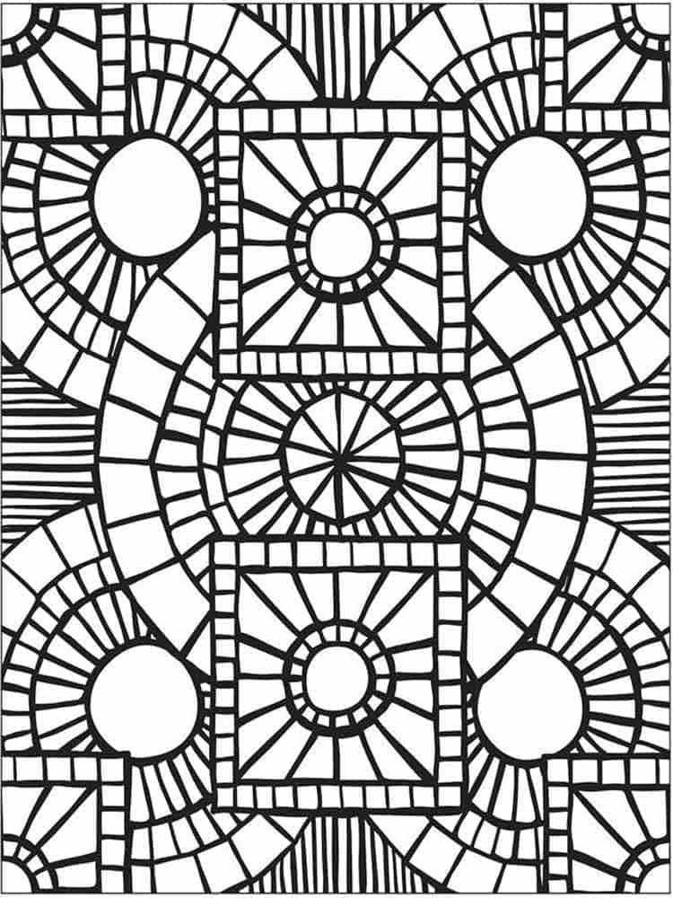 Dibujo gratuito Mosaico #203635 de la coleccion Edificios y Arquitectura para imprimir