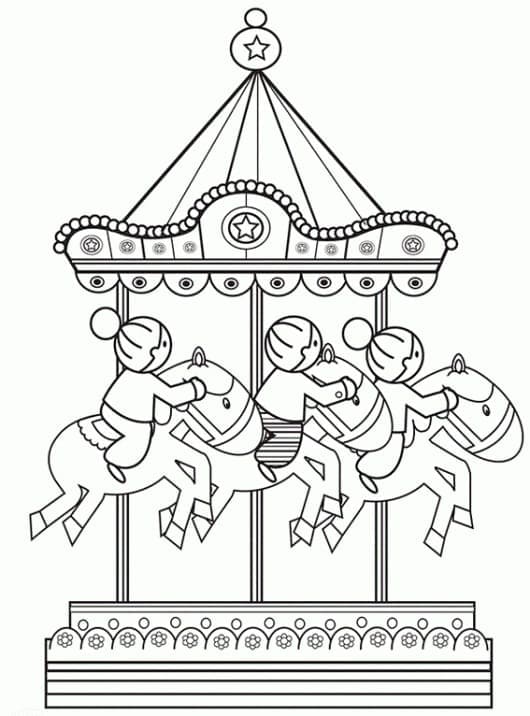 Dibujo gratuito Parque de Atracciones #210881 de la coleccion Edificios y Arquitectura para imprimir