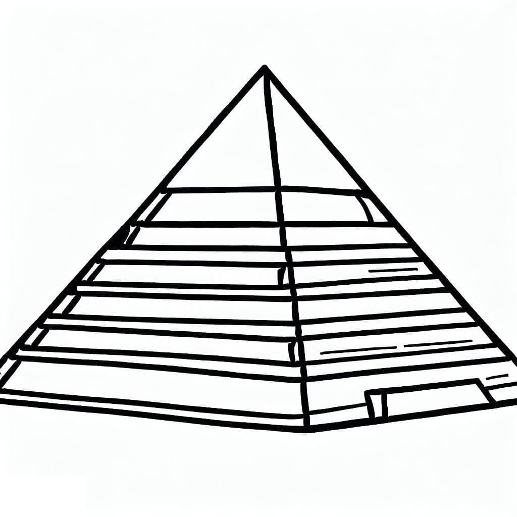 Dibujo gratuito Pirámide #190991 de la coleccion Edificios y Arquitectura para imprimir