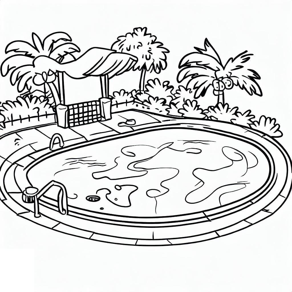 Dibujo gratuito Piscina #186036 de la coleccion Edificios y Arquitectura para imprimir
