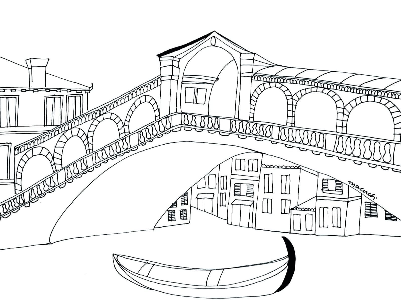 Dibujo gratuito Puente #204333 de la coleccion Edificios y Arquitectura para imprimir