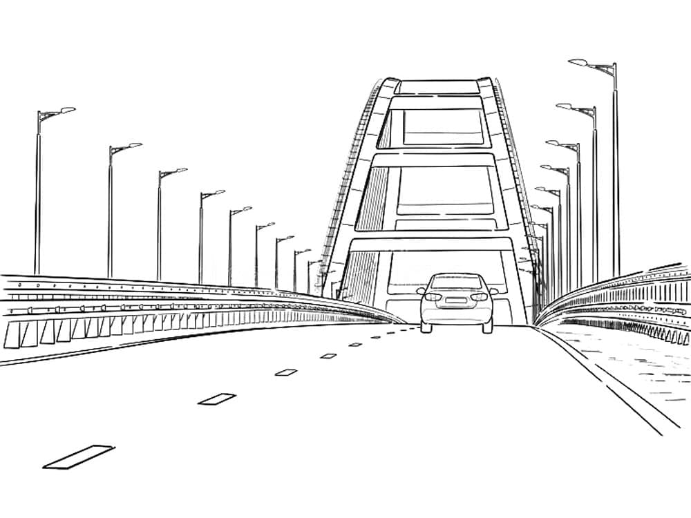 Dibujo gratuito Puente #204335 de la coleccion Edificios y Arquitectura para imprimir