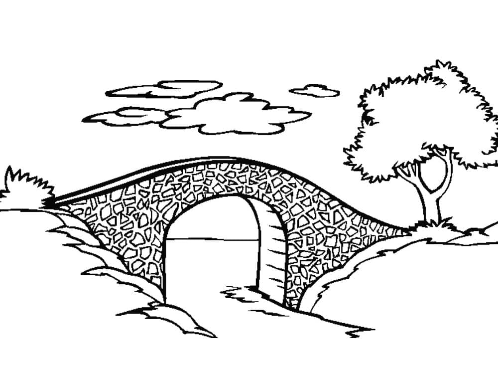 Dibujo gratuito Puente #204345 de la coleccion Edificios y Arquitectura para imprimir