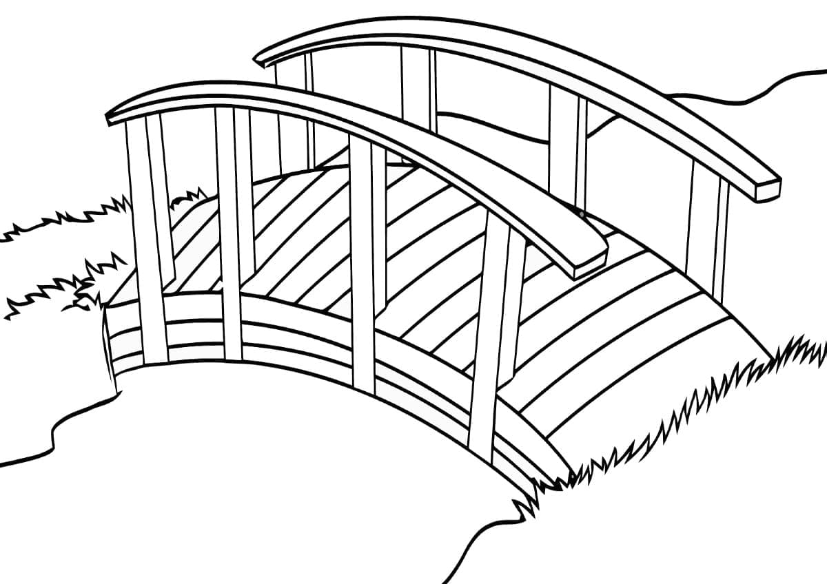 Dibujo gratuito Puente #204349 de la coleccion Edificios y Arquitectura para imprimir