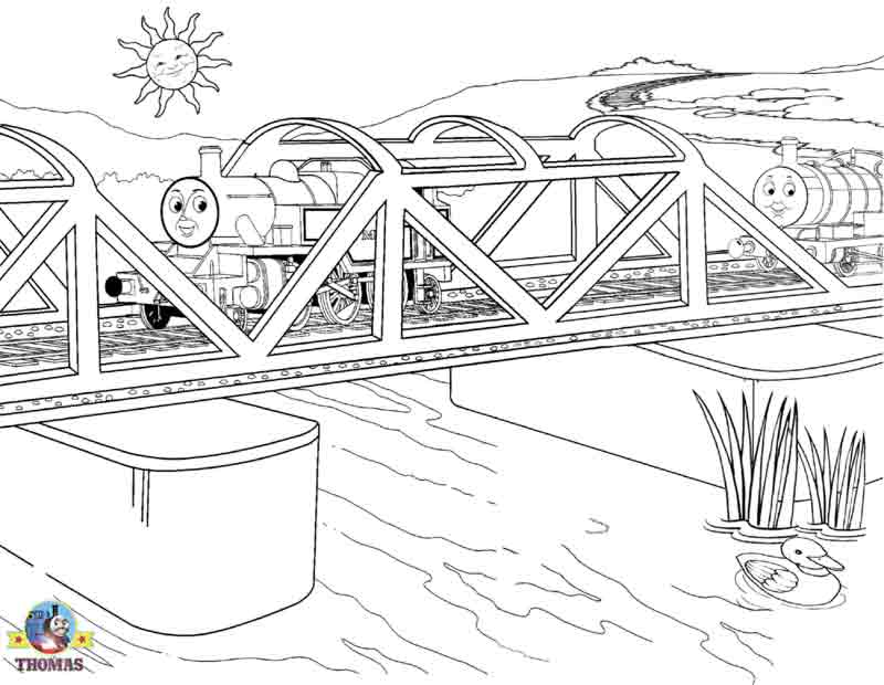 Dibujo para colorear: Puente (Edificios y Arquitectura) #62854 - Dibujos para Colorear e Imprimir Gratis