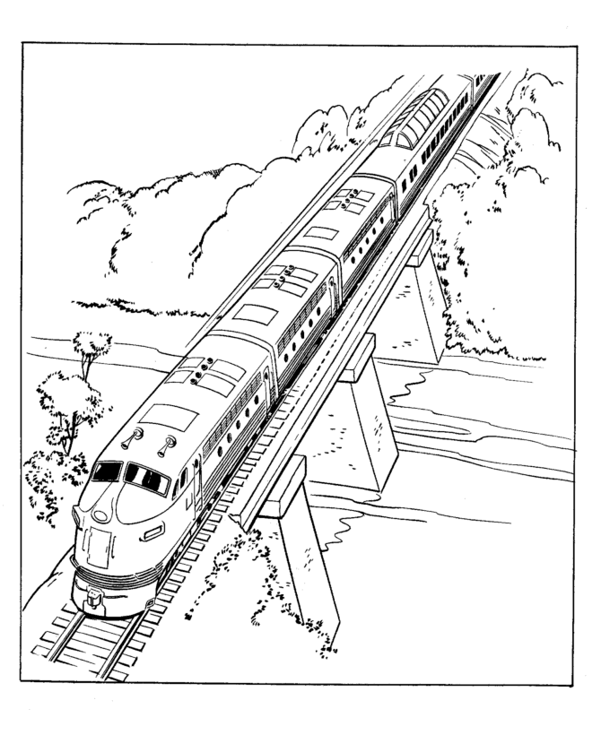 Dibujo para colorear: Puente (Edificios y Arquitectura) #62949 - Dibujos para Colorear e Imprimir Gratis