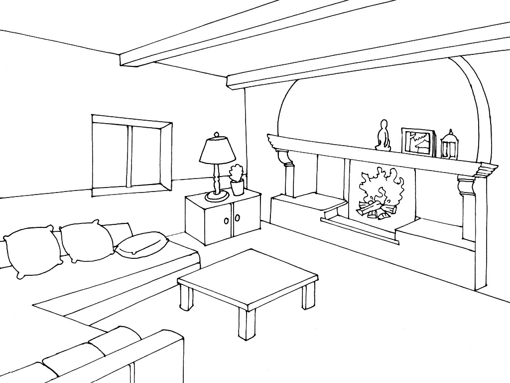 Dibujo gratuito Sala de Estar #63244 de la coleccion Edificios y Arquitectura para imprimir Dibujo gratuito Sala de Estar #63244 de la coleccion Edificios y Arquitectura para imprimir