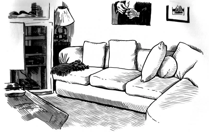 Dibujo gratuito Sala de Estar #66377 de la coleccion Edificios y Arquitectura para imprimir